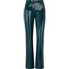 FREDDY - Pantaloni Wr.up® Vita Regular A Zampa In Tessuto Latex, Donna, Verde, Small
