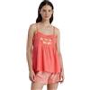 Noidinotte; more than pyjamas Noidinotte - Pigiama Donna in Cotone Leggero Estivo con Top a Bretelle e Pantaloncini con Stampa Coralli Articolo Summer&Fruits - XL Arancione