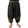 FANTAZIA Pantaloni Harem Etnico Nehuda - Taglia S a XXXL Nero, Nero e cachi, 3XL/tall