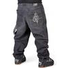 The blueskin Jeans Baggy Uomo - Denim Nero Oversize Streetwear - 100% Cotone Artigianale Made in Italy - Tasca con Tag Giallo - Stile Skate Hip Hop - W 28 IT 42
