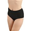 ALBERT KREUZ Donna Mutande mestruali Cotone Organico Vita Molto Alta Set di 2 Nero XL