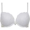 Generico Super Push Up Lace Bra + 2 Taglie Reggiseno in Pizzo (IT, Taglia della Coppa & Taglia della Fascia, B, 3, Bianco)