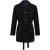 dolcecasabiancheria CAG Giacca da Camera Uomo Invernale in Velluto a Costine, Vestaglia Calda con Bottoni e Cintura, 3 Tasche, Antracite, Taglia 7 (54/XXL) 3946