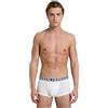 Bikkembergs Boxer Uomo Confezione 2 Boxer Cotone elesticizzato Elastico a Vista Underwear Articolo BKK1UTR01BI BI Pack Trunk (L - EU L - US M - FR 4, White)