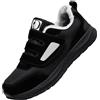 Generico Scarpe Ortopediche Hallux Valgus e per Diabetici Anziani, Pantofole Invernali Imbottite Calde Antiscivolo, Scarpe Comode Larghe per Donna e Uomo(Black,Men6=Women7=38EU)