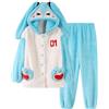 Zhongkaihua Pigiama Anime Kawaii Miku Carino Corallo Velluto Manica Lunga Pigiama Set Due Pezzi, Miku, L
