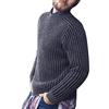 oneforus Maglione Lavorato a Maglia Slim Fit a Coste da Uomo Girocollo