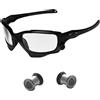 AOZAN Bulloni per occhiali da sole Oakley Jawbone/giacca da corsa/giacca divisa, Nero , Taglia unica