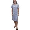 BISBIGLI Camicia da notte in modal elasticizzato manica corta art. 103638-58, Celeste