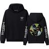 famesale Death Note Felpa con Cappuccio Felpa con Cappuccio Anime Cosplay Shinigami Ryuk Yagami Light Felpa con Cappuccio Stampata Pullover Felpa per Donna Uomo