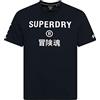 Superdry Maglietta da Uomo Code Core Sport Tee Eclipse Navy. S
