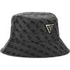 GUESS Cappello Cloche Noelle Jacquard 4G Bucket Hat AW5371POL01 (IT, Testo, M, 4G Bucket Hat Coal Logo C26GU16 AW5371POL01)