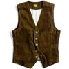 KWTF Abbigliamento da Lavoro di Moda Gilet da Uomo Vintage Americano Giacca di Velluto a Coste Gilet da Uomo Britannico Cordoncini da Caccia all'aperto Abbigliamento Maschile