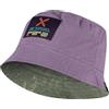 MONTURA - Cappello Reversible Bucket Falde Larghe in Cotone -Viola-S/M