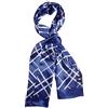 Posh Gear Uomo sciarpa di seta Quadrinata blu scuro 100% Seta