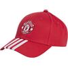 adidas Berretto da calcio unisex MUFC BB Cap (confezione da 1), Mufc Rosso/Bianco, taglia unica