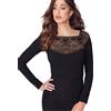 JADEA Maglie Donna in Cotone Elasticizzato Modelli Moda - Ultimi arrivi - Eleganti e Confortevoli (IT, Testo, S, Regular, Regular, 4695)