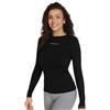 FGM04 Donna - Maglia Manica Lunga Sport (IT, Testo, L, XL, Regular, Regular, Standard, Nero)