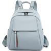 XAGMODSHN Moda Donne Zaino Lusso Morbido PU Pelle Zaini Femminile Piccolo Scuola Borse per Ragazze Adolescenti Casual Book Bag, Azzurro, Taglia unica
