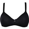 SIeLEI 2 Reggiseni Natural Cotton (Art. 1450 Non Imbottito, Senza Ferretto Organic biocotton) (2, Nero)