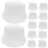 VANZACK 12pezzi Supporto Per Cappelli Secchiello in Pvc Trasparente Inserto Supporto Per Cappelli Jazz Larga Modellatore Per in Plastica Strumento Portatile Per Casa e Negozio Al Dettaglio