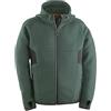 KAPRIOL Men's Sweatshirt Hoodie with Adjustable Hood Soft Warm Zip Pockets Bottom Sleeve for Thumb Insert, green, L