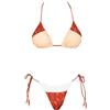 Me-Fui ME FUI Fui Bikini Triangolo e Slip con Laccetti in Fantasia Multicolor