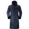 YOUCAI Uomo adulti Lungo Antipioggia Cappotti con Cappuccio lavoro all'aperto Poncho antipioggia con Strisce Riflettenti posteriori,Riutilizzabile Giacca a vento impermeabile con cappuccio e manica lunga