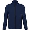 CHEMAGLIETTE! Giacca Da Lavoro Softshell, 96% Poliestere, 4% Elastan, Sport Outdoor, Con Tasche, Blu Navy, XL