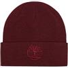 Timberland CAPPELLO Uomo TIMBERLAND TB0A65HP EMNROIDERY BEANIE 6481 BURGUNDY