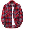 JANEO BRITISH APPAREL Nos Tibi Serviat U Camicia vintage da uomo in flanella di cotone scozzese a quadri, camicia casual di bufalo rosso nero - The Kew Plaid o Red Navy - The Madras, Il cotone speciale Madras, L