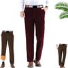 GAGFDA Pantaloni da uomo in velluto a coste foderati in caldo pile, vestibilità classica, pantaloni vintage in velluto a coste da uomo autunno inverno slim fit business casual lavoro gamba dritta