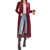 Newchoice Cardigan lungo da donna con tasche in maglia aperto davanti al pavimento cardigan maglioni leggeri a maniche lunghe spolverini, Blu navy, Medium
