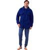 Noidinotte; more than pyjamas Noidinotte - Giacca uomo eco-pelliccia articolo unito. - L Blu