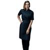 tessile astorino Ricamo 0 - Completo Cuoco da Cucina - Nero - Divisa Chef Donna Manica Corta - Pantalone, Giacca e Grembiule - Made in Italy (XXL)