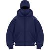 Generisch Felpa da uomo con cappuccio invernale con passamontagna casual con cappuccio da uomo con cerniera e tasca antivento giacca calda da uomo felpa da uomo Locker Ninja con cappuccio da uomo invernale, Blu