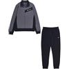 Champion Legacy Legacy Sweatsuits - Storm Fleece Full Zip Tuta sportiva, Grigio Grafite/Nero, M Uomo FW23