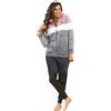 Lotto Tuta Donna in Pile con Zip Intera - Tuta in Pile Sherpa Effetto Agnellato - Tuta Donna Invernale Termica - Tuta Donna Completa (6040 BORDEAUX, M)
