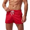 Generico Costume da Bagno Uomo Coulisse Pantaloncini Calzoncini da Bagno Elastico a Vita Bassa Boxershorts Slip Nuoto Spiaggia Mare Piscina Costume Costume Nero Uomo Boxer