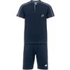 Lotto Pigiama Uomo Estivo in Fresco Cotone Jersey Manica e Pantalone Corto Vari Modelli (IT, Testo, XXL, Regular, Regular, 1197 Blu)