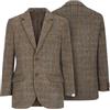 WALKER AND HAWKES - Blazer Harris Tweed Blakemore da Uomo - Grigio Acciaio - EU 50 (UK 40)