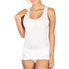 EGI Canotte Donna Filo di Scozia Spalla Larga Liscia (5/L, Bianco)