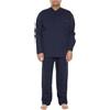 ProfiloModa Maxfort Pigiama Taglie Forti Uomo 3006 Serafino Oversize Cotone (6XL, Blu Scuro)