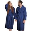 BANZAII TEXTILE INNOVATOR ONLINE Banzaii Accappatoio Adulto in Spugna Super Assorbente, 100% Cotone di Alta Qualità Ultra Morbido, Accappatoio con Cappuccio Unisex Uomo e Donna | XL Blu