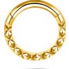 NovaNavel Piercing orecchio/naso/bocca segmento in oro
