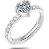 NovaNavel Piercing orecchio/naso/bocca cuore chic in argento