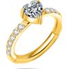 NovaNavel Piercing orecchio/naso/bocca cuore chic in oro