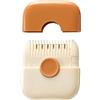awakentti Rasoio per capelli con doppie punte, per tagliare e organizzare la frangia, tagliacapelli a doppia estremità per bambini, donne, ragazze, accessori per tagliare i capelli (arancione)