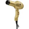 GAMMAPIU' Asciugacapelli Professionale Barber Phon Gold Oro, Generatore Ionico, Phon per Barba e Baffi, Leggero, Potente, Fon Tecnologia a Ioni, Griglia Rivestita in Tormalina, W 1800-2000