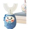 Generic Spazzolino da denti a U per bambini, 3 modalità, elettrico a forma di U, timer da 2 minuti, per la pulizia dei denti dei bambini, portatile, automatico, con timer, divertente pulizia dei denti per la